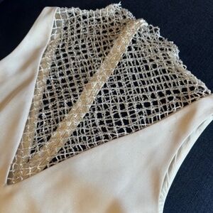 Women's Anthropologie Cream Top - M Medium